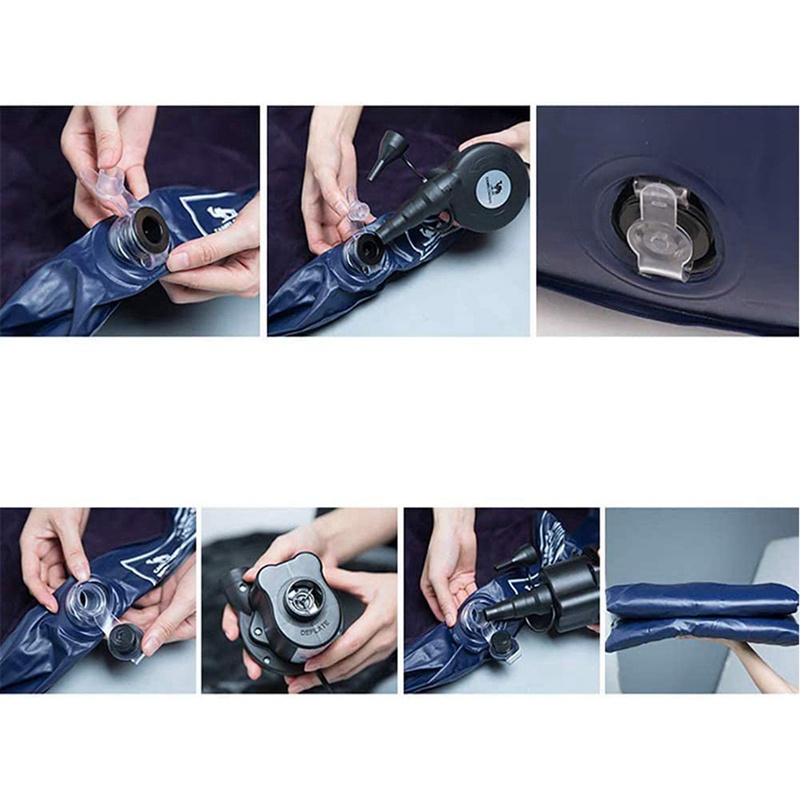 Bộ 2 Ghế Lười Bơm Hơi + Bàn Đạp Dày Dặn Tiện Dụng Cho Gia Đình / Phòng Khách / Bãi Biển