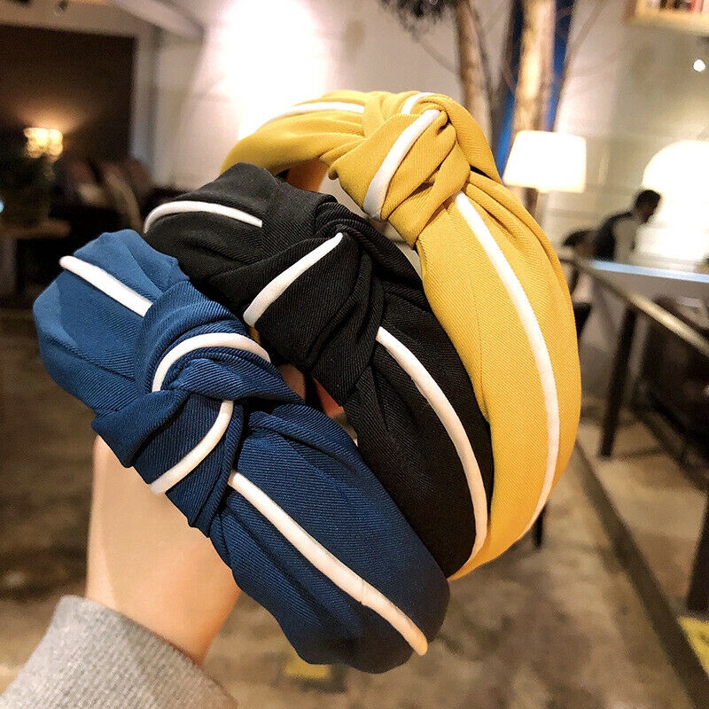 Băng Đô Cài Tóc Thiết Kế Nút Thắt Cổ Điển Phong Cách Hàn Quốc