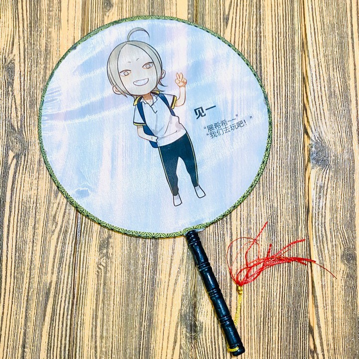 Quạt tròn 19 days OLD XIAN TANJIU phong cách cổ trang quạt cầm tay cổ trang cổ điển cosplay in hình anime chibi