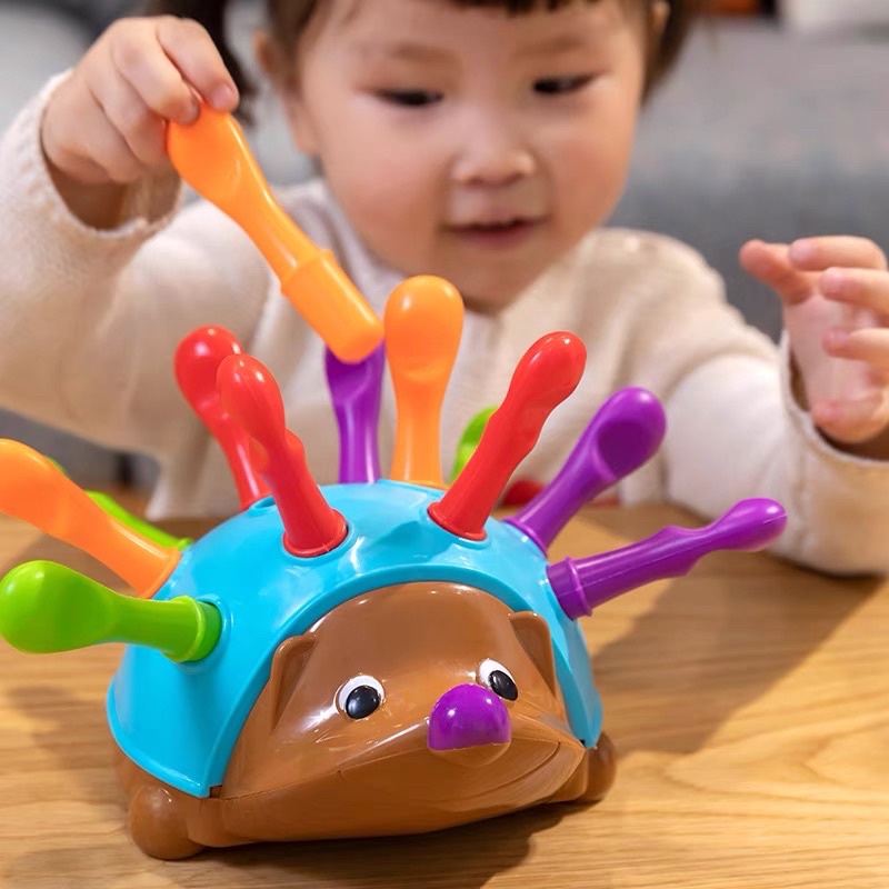 Đồ chơi con nhím giáo dục sớm giúp bé phát triển đa giác quan phát triển kỹ năng nhận biết