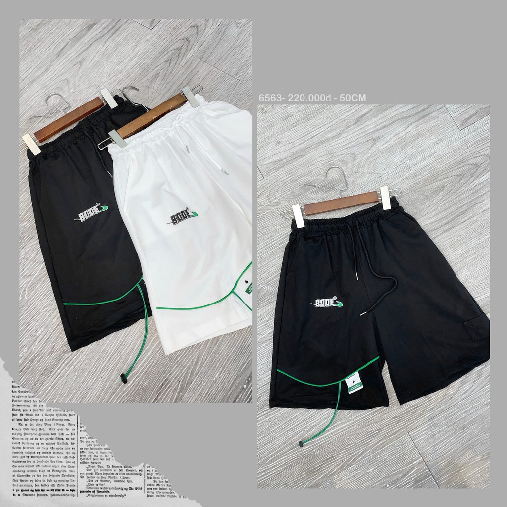 Quần Short Thêu Chữ Dây Bên - Mã Số: 6563