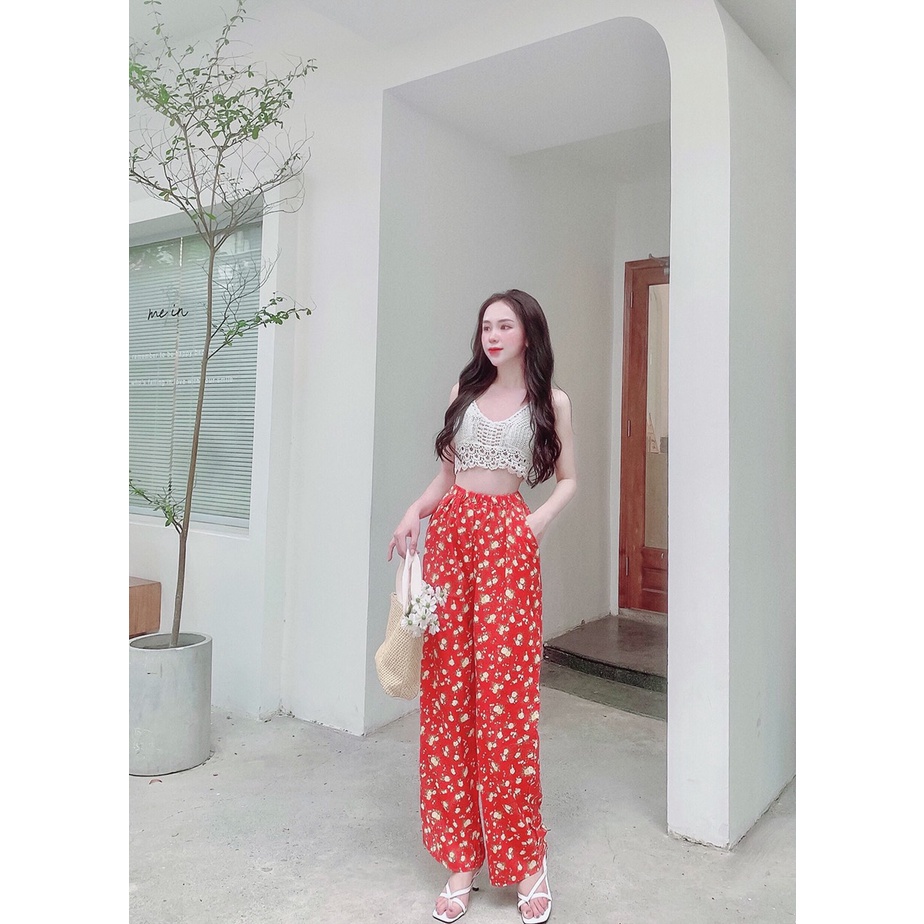 Set áo ren + quần lụa . Có nhiều màu. Size dưới 54kg vừa nha mấy chế ơi. Đơn giản mà xinh nha mấy chế