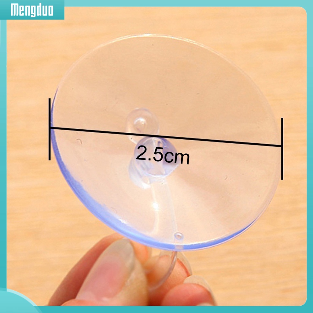 Bộ 10 miếng dán hút tường trong suốt hình tròn 4cm