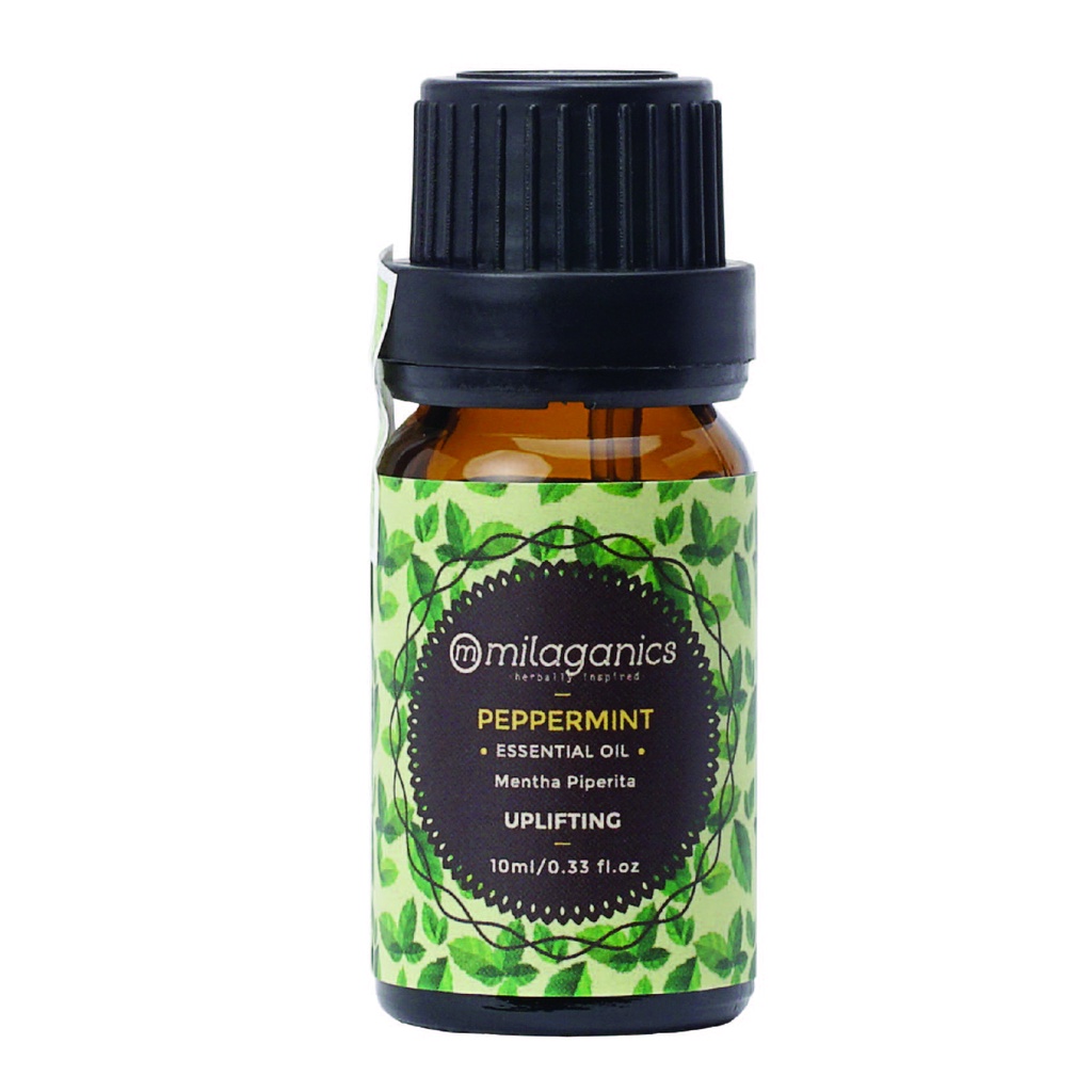 Tinh Dầu Bạc Hà Peppermint MILAGANICS, Thiên Nhiên Nguyên Chất, Cao Cấp Nhập Khẩu 10ml (Chai)