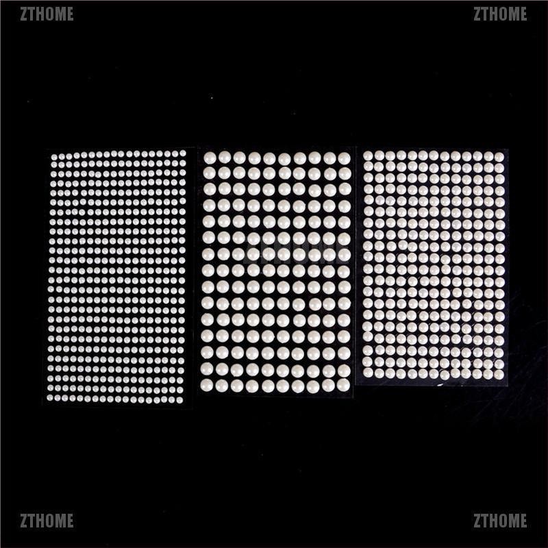 Hạt ngọc trai nhựa acrylic dán trang trí thủ công