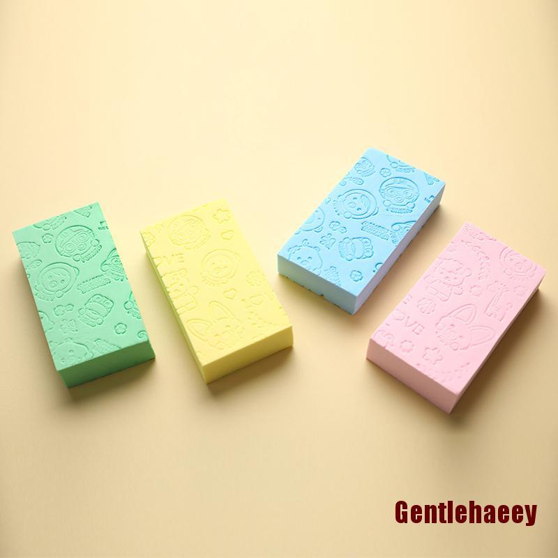 Bông Tắm Chà Xát Tẩy Tế Bào Chết Phối Ren In Họa Tiết Xinh Xắn Cho Bé