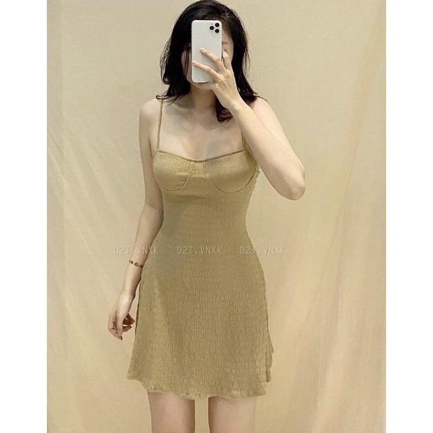 ĐẦM 2D XÒE THUN XỐP H3751