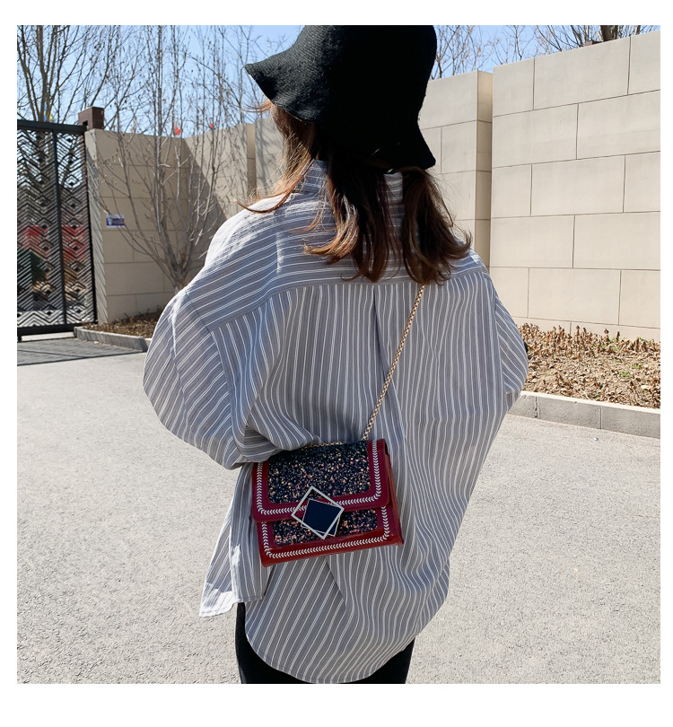 Túi Xách Nữ Đeo Chéo Dây Mắc Xích Thời Trang