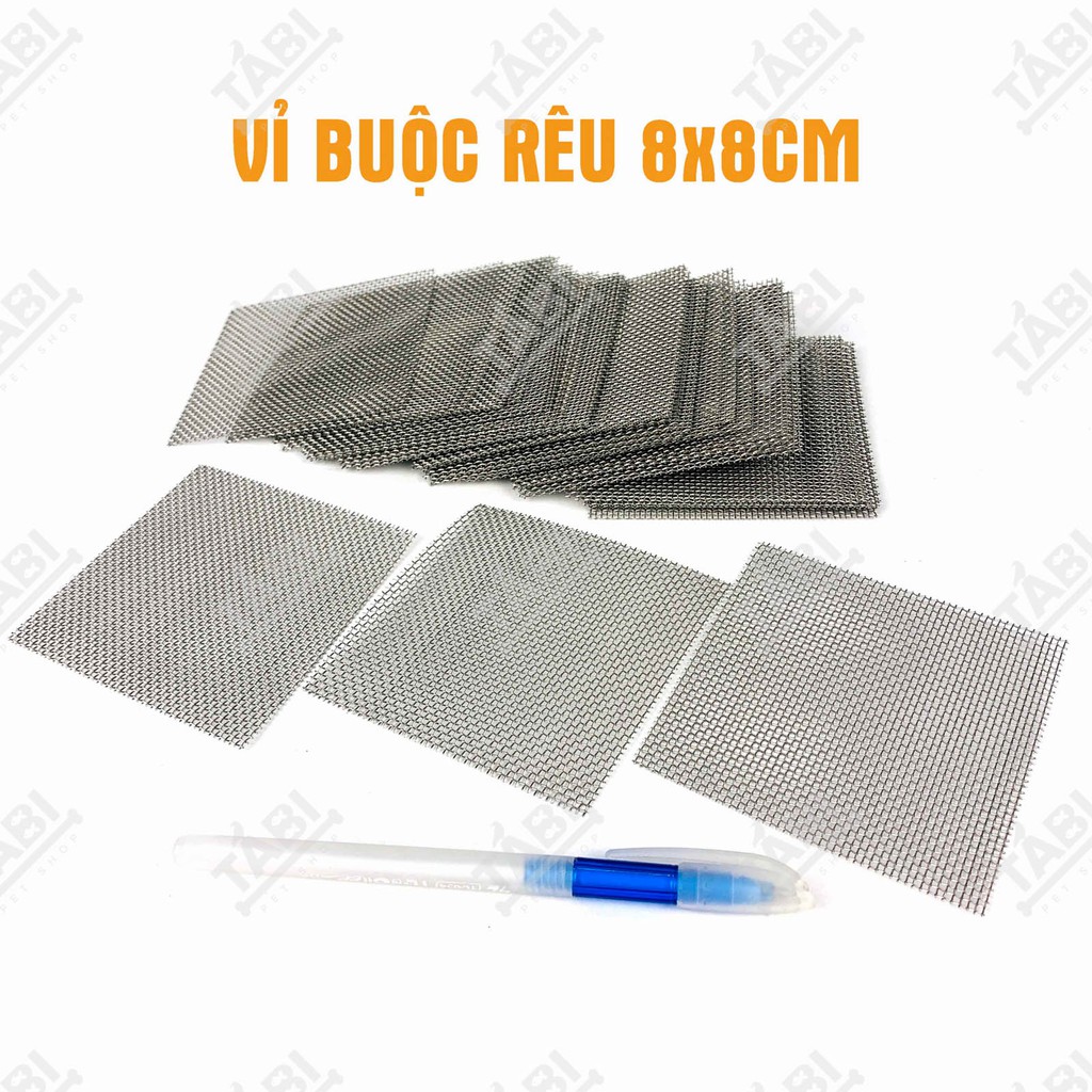 8x8cm Vỉ INOX Buộc Rêu, Ươm Rêu, Giá Thể Trồng Cây Thuỷ Sinh Không Rỉ Sét [VỈ BUỘC RÊU]