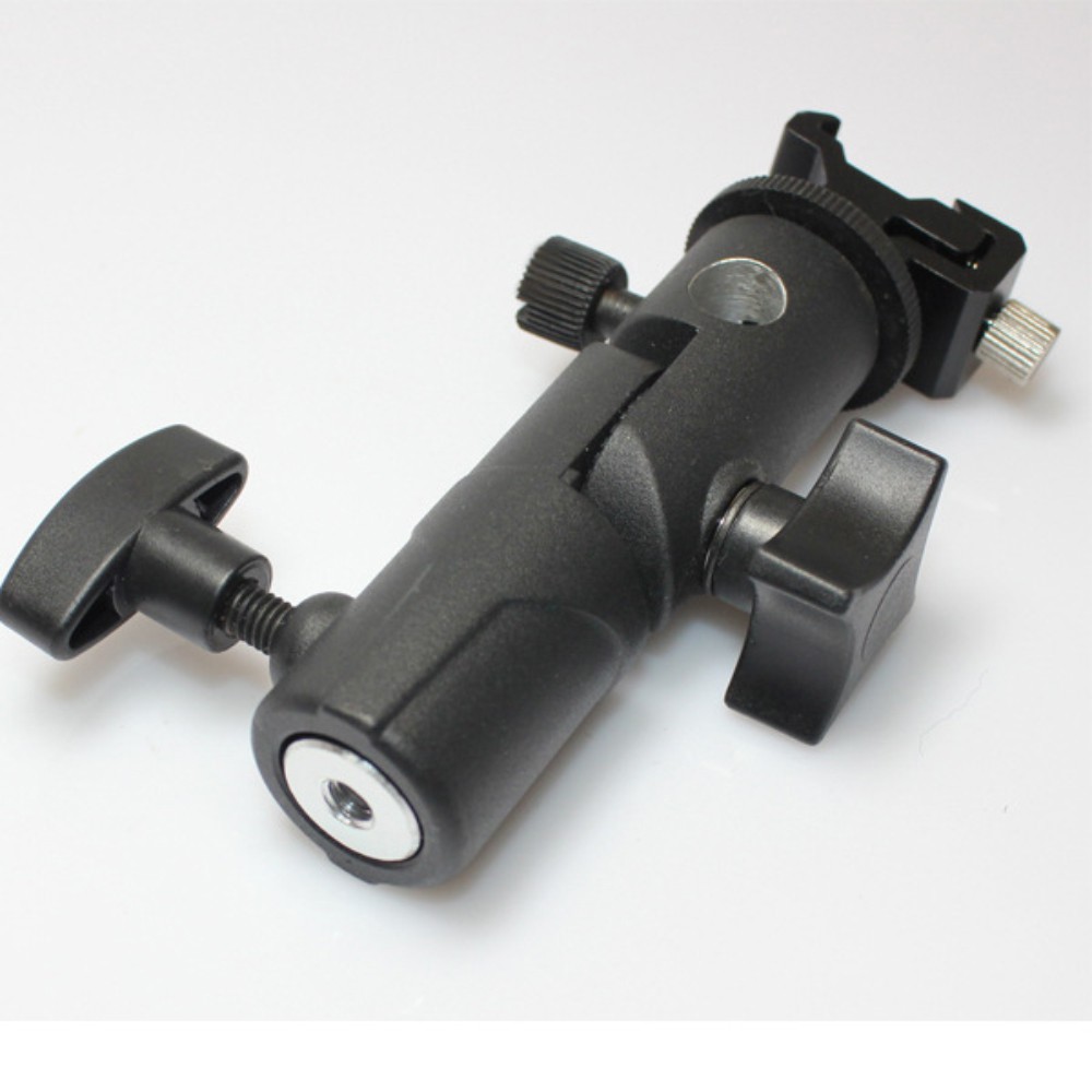 Chân đế giá đỡ đèn flash speedlite có lỗ gắn dù hắt sáng chất liệu hộp kim nhôm chắc chắn