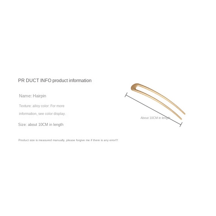 Kẹp Tóc Kim Loại Hình Chữ u Tạo Kiểu Tóc Dễ Phối