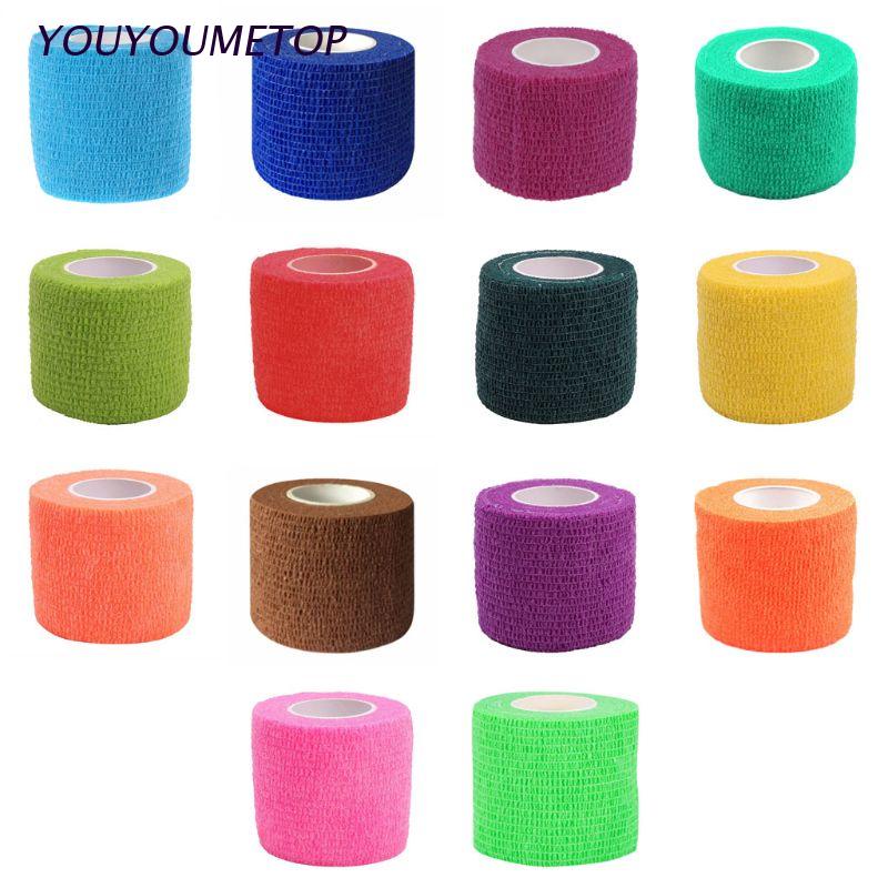 [Hàng mới về] Băng keo y tế tự dính nhiều màu 5cm x 4.5m mới