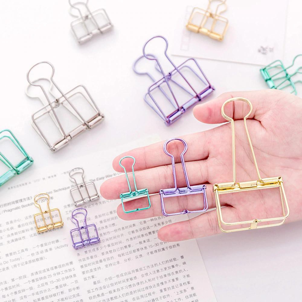 Kẹp giấy rosegold đủ màu/ đạo cụ chụp ảnh style Châu Âu - VP001