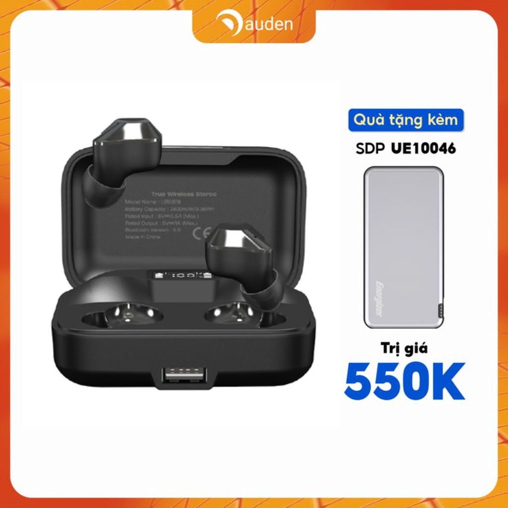 Tai nghe True Wireless Energizer UB2609, Bluetooth V5.0, tích hợp sạc dự phòng,kháng nư