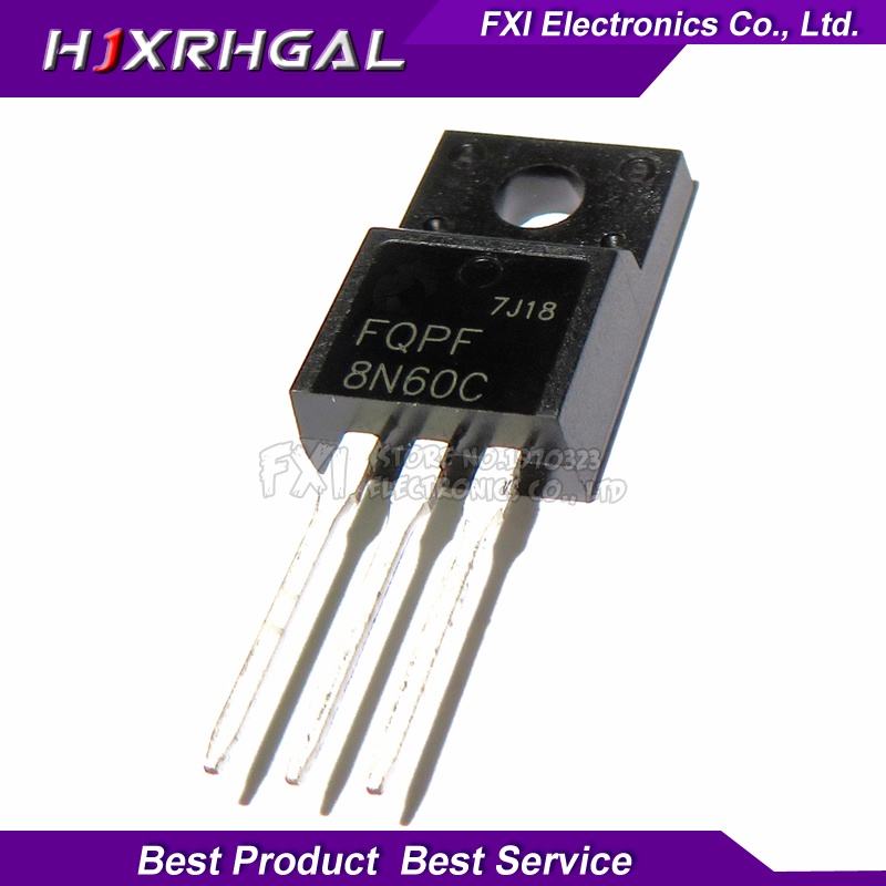 Bộ 10 Linh Kiện Bán Dẫn Fqpf8N60C 8n60c 8n60 To-220 To220 Mos Fet
