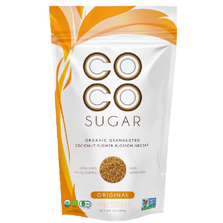 Đường Mật Hoa Dừa Hữu Cơ Organic Coco Sugar 454g