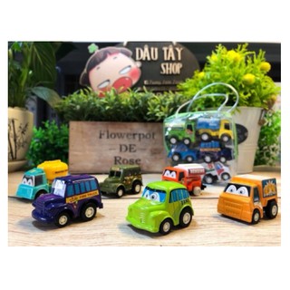 Set 6 xe ô tô mini công trường chạy đà cho bé (giá sốc