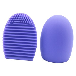Trứng silicon vệ sinh cọ trang điểm