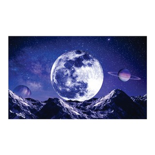 TRANH MẶT TRĂNG 3D DÁN HỒ CÁ NEW MOON_NÀNG THƠ