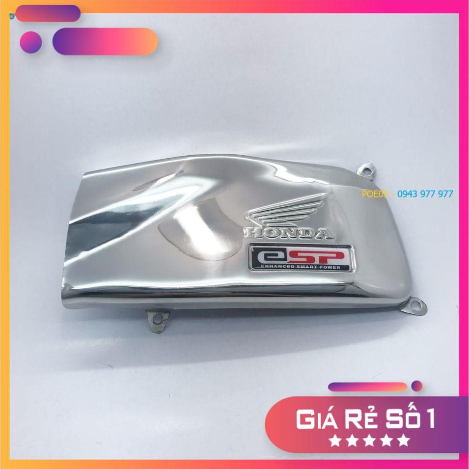 PHU KIEN TRANG TRI XE MAY GIA RE !!!!! ỐP PÔ E (INOX) XE LEAD 125 (2019)