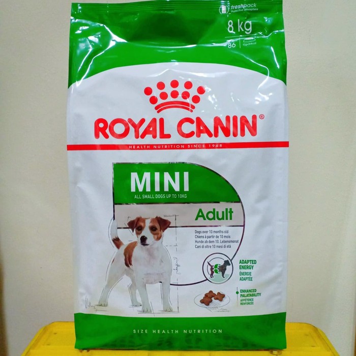 8kg,ROYAL CANIN MINI ADULT Dành cho chó kích cỡ Mini (cân nặng dưới 10kg) và đang trong lứa tuổi Adult từ 10 tháng