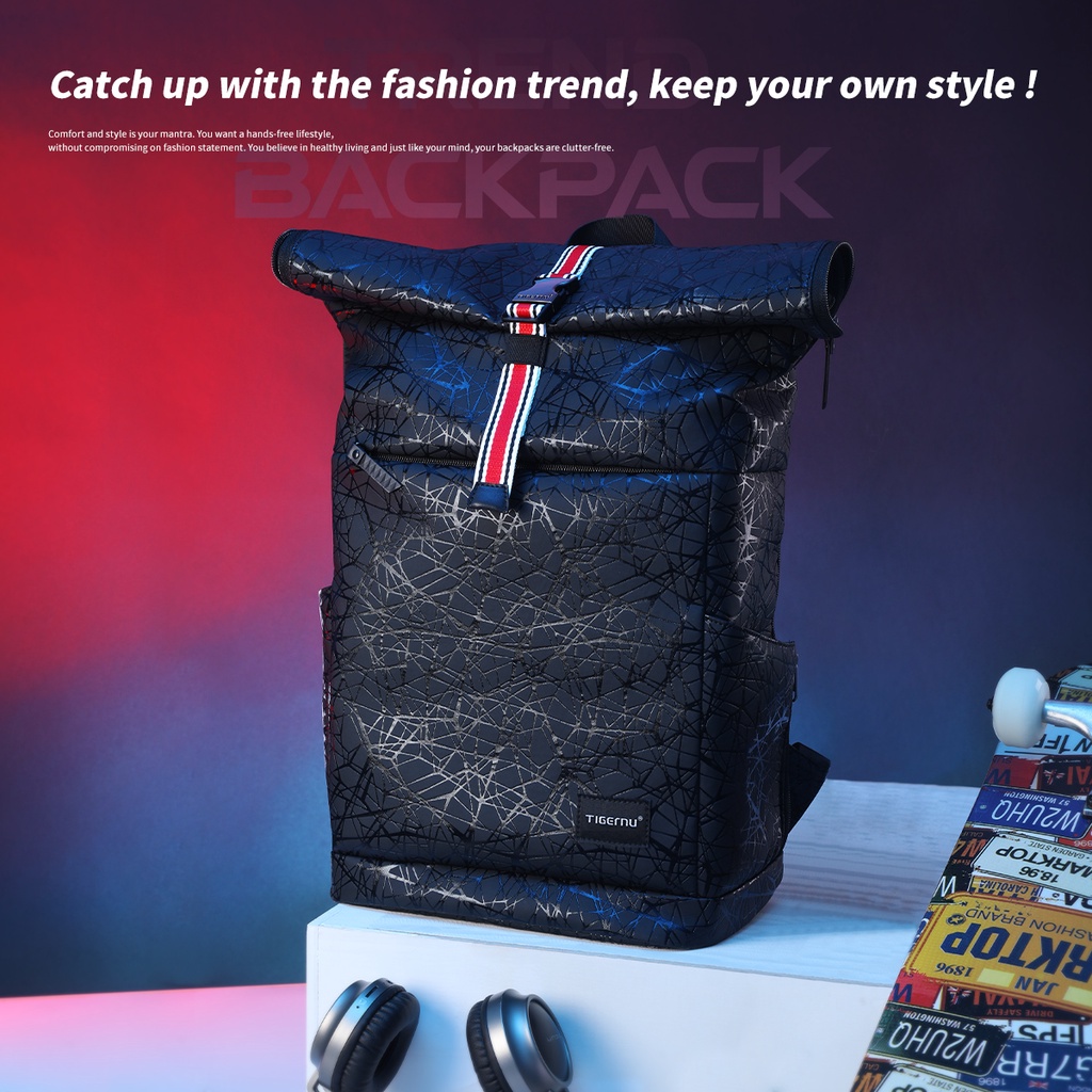 Balo đựng laptop Tigernu T-B9025 chống nước phong cách Hàn Quốc thời trang 15.6"