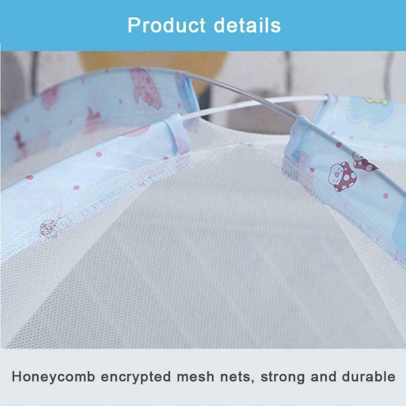 Mùng lưới chống muỗi có thể gấp gọn bảo vệ cho bé sơ sinh kích thước 90cm x 120cm