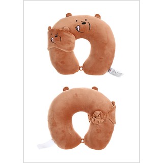 Gối chữ U kèm bịt mắt- We Bare Bears