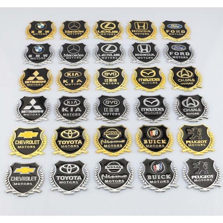 Logo Bông Lúa Đủ Thương Hiệu Xe Giá BỘ 2 CHIẾC Trang Trí Ô Tô Xe Máy | BigBuy360 - bigbuy360.vn