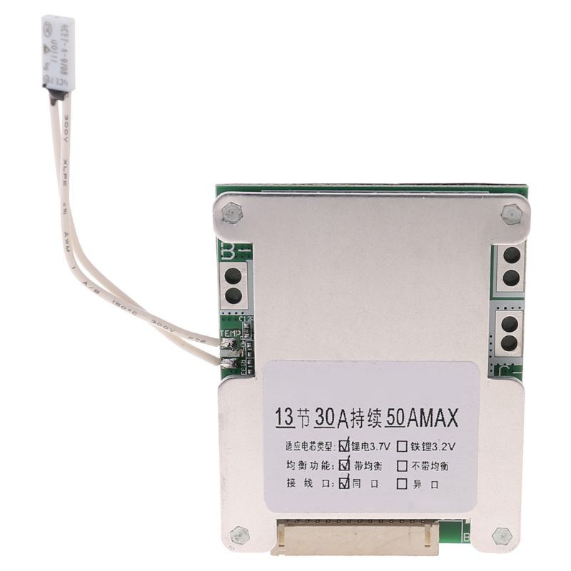 1 Bảng Mạch Cân Bằng Pin Lithium Bms 13s 48v 50a 18650 Li-Ion Pcb