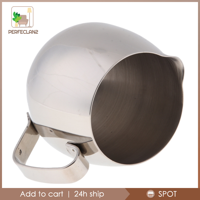 [PERFECLAN2]Espresso Milk Frothing Pitcher Stainless Steel Latte Art Coffee Jug 300ml