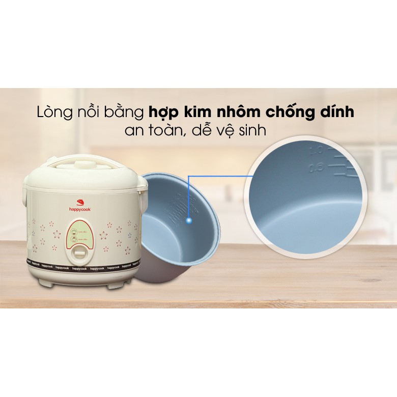 Nồi cơm điện 3 lít Happycook HC-300 (6-8 người ăn)