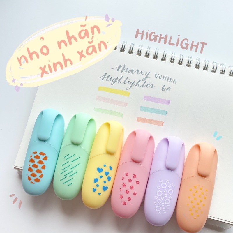 [LẺ] Bút Marvy Highlighter tiện lợi cho học tập, ghi chú, trang trí sổ,...