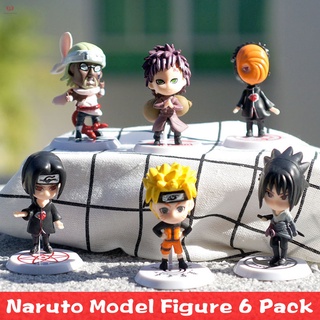 Set 6 mô hình nhân vật phim naruto trang trí cá tính