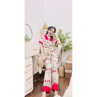 Bộ pizama hoạ tiết trái dâu