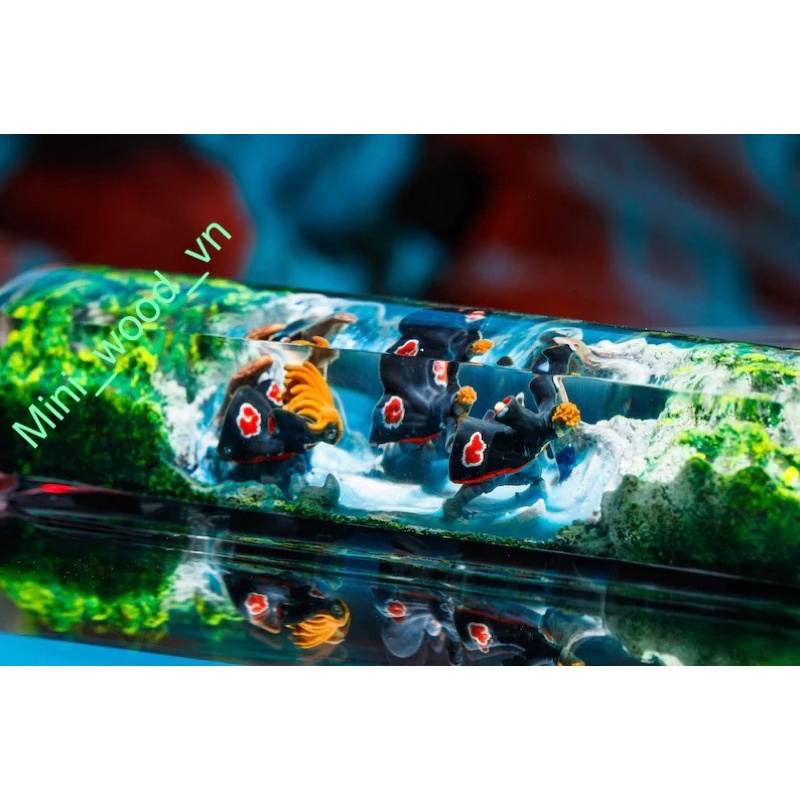 Nút space bàn phím cơ Naruto .Keycap resin space bar Naruto .Keycap Artisan