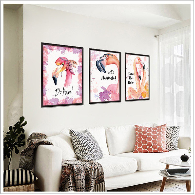 Decal tranh 3D ngỗng cưới Save the date AmyShop DCS052 ( 45 x 106 cm)