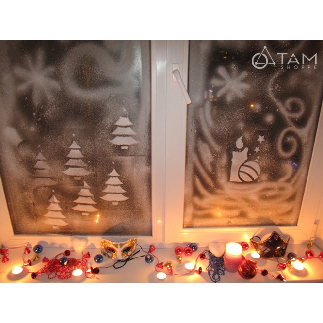 Bình xịt tuyết lên kính không tan