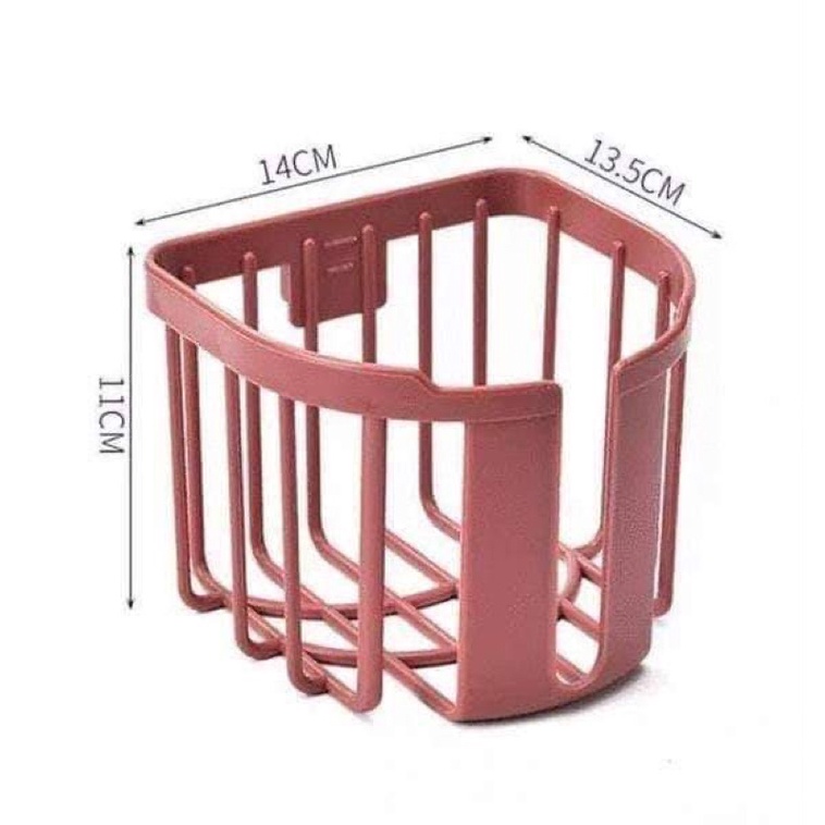 Giỏ đựng giấy vệ sinh bằng nhựa dán tường siêu tiện dụng