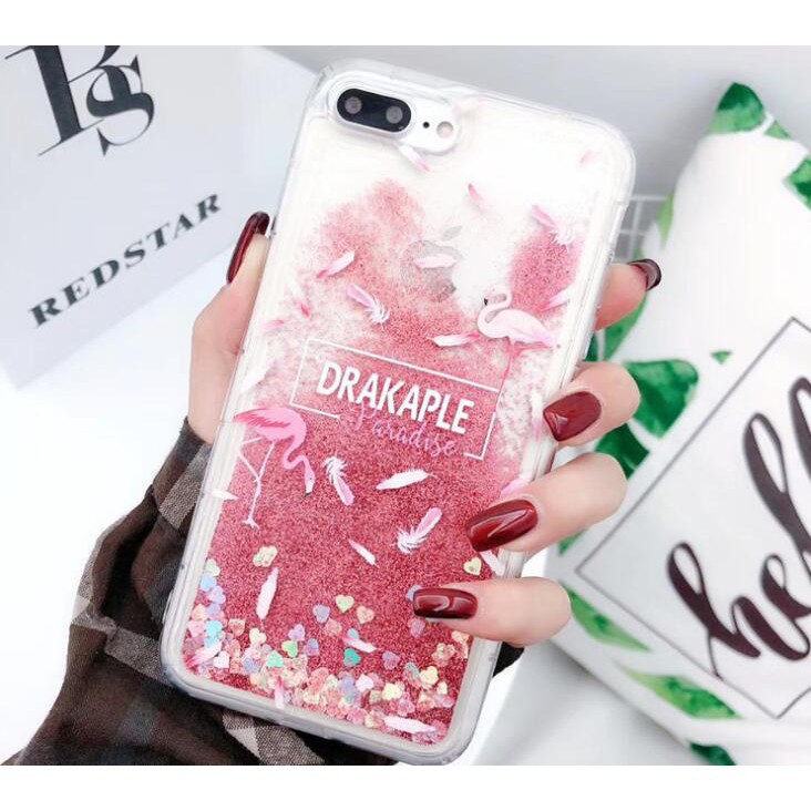 Apple iPhone 5S 6S 7 8 Plus XS Max XR Quicksand Flamingo Pink Soft Phone Cases Readystock