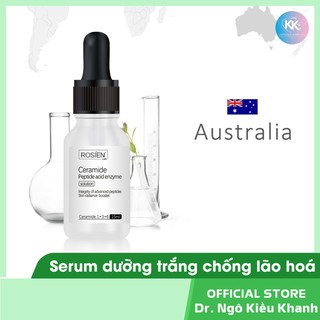 [Bs Khanh] Serum se khít lỗ chân lông dưỡng trắng da chống lão hóa Rosien Ceramide Peptide Acid Enzyme Solution 15ml