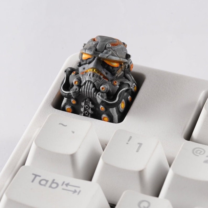 Nút bàn phím cơ Cyberpunk trooper .Keycap resin Cyberpunk trooper.Keycap Artisan