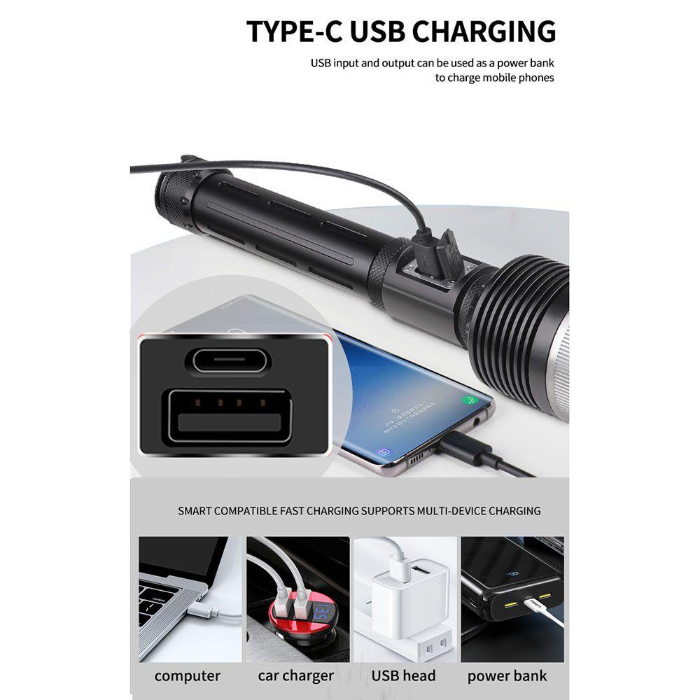 Đèn Pin LED Siêu Sáng Xhp360 Chuyên Dụng Chất Lượng Cao