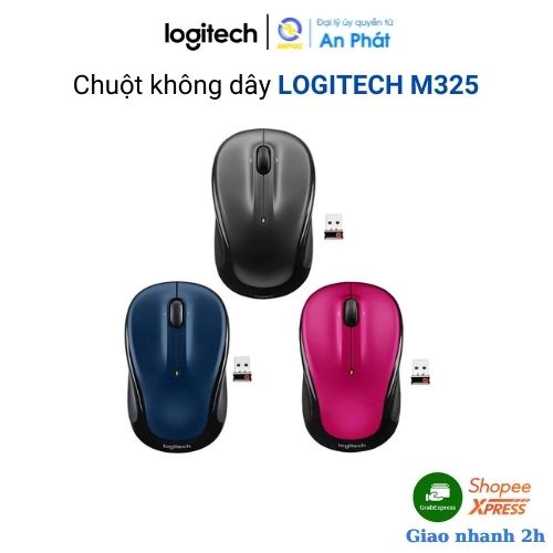 Chuột không dây Logitech M325 ( 1 pin - 18 tháng) - Bảo hành 36 tháng