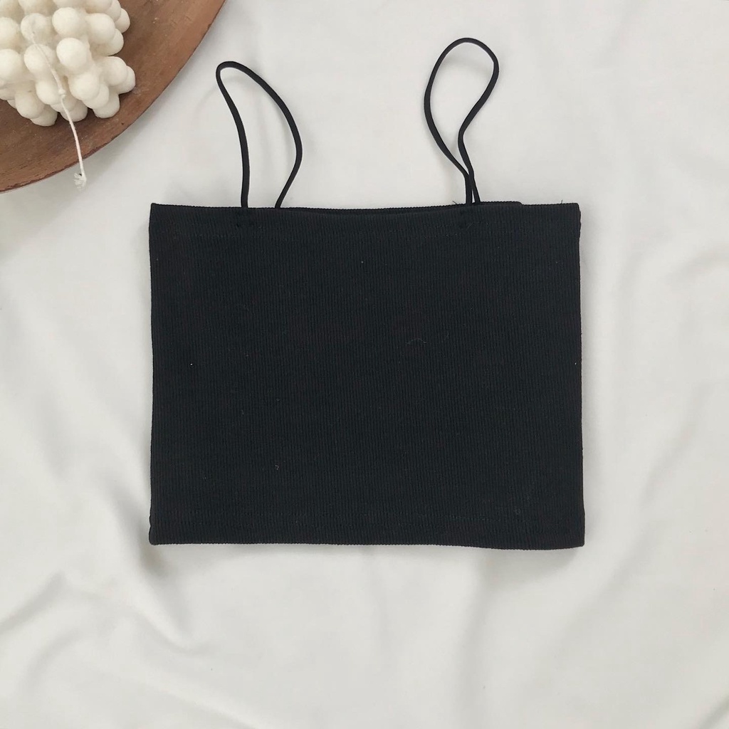 Áo 2 Dây Croptop JEM CLOSET Vải Thun Co Giãn 4 Chiều Thỏa Mái Ôm Body MISY 10279