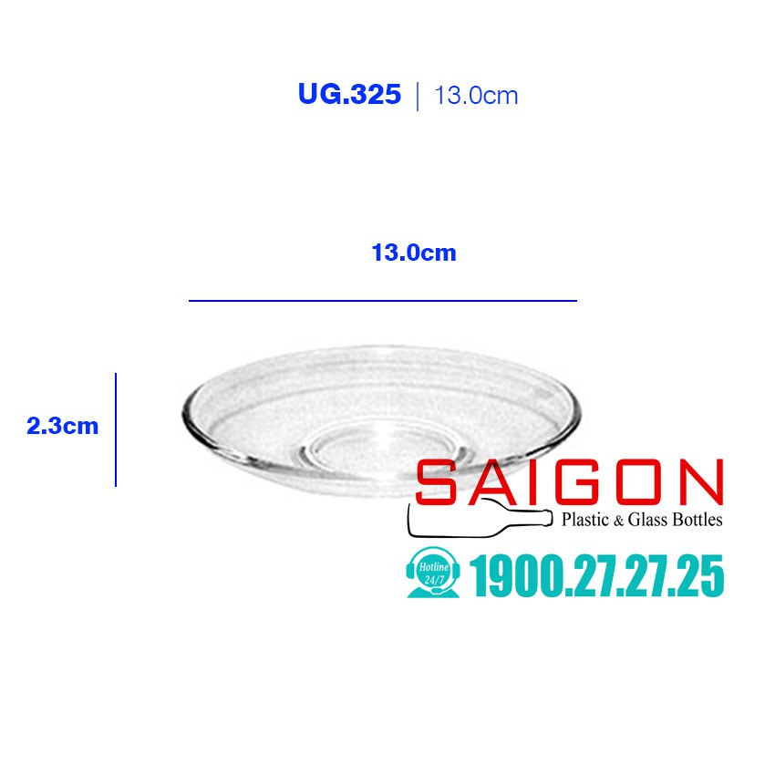 Bộ Tách Thủy Tinh Uống Trà 245ml | UNI.343 , Nhập khẩu Thái Lan