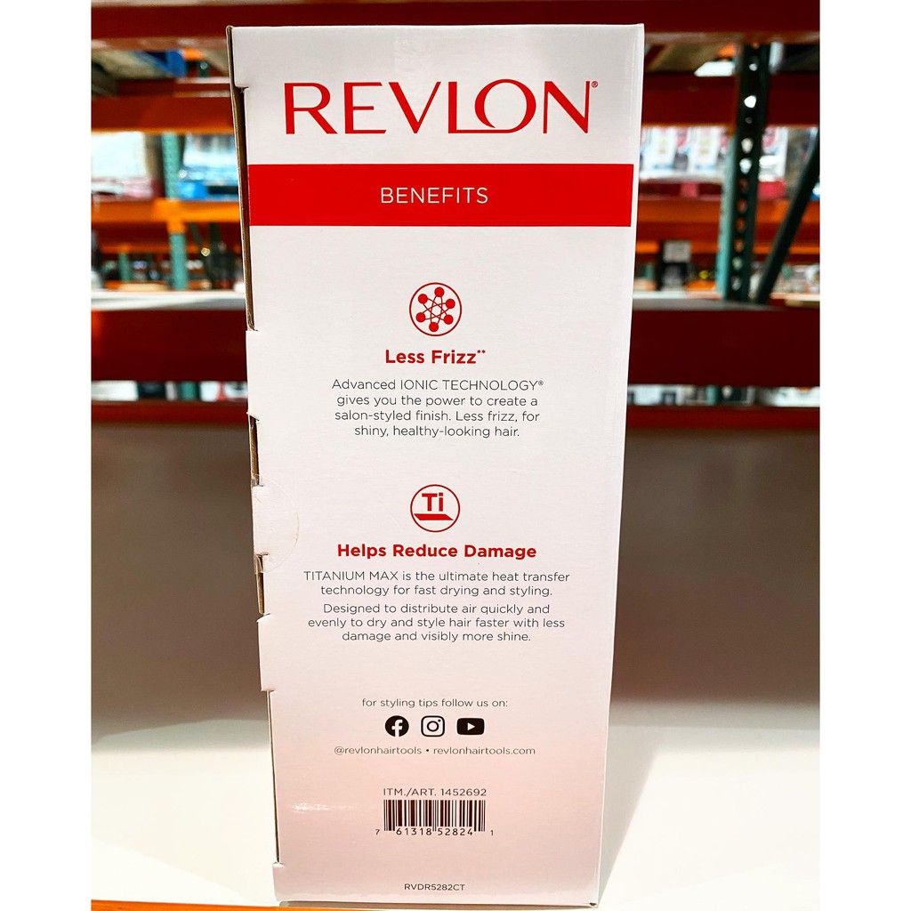 MÁY SẤY TÓC Revlon One-Step Hair Dryer and Volumizer Titanium Max Edition ĐA NĂNG