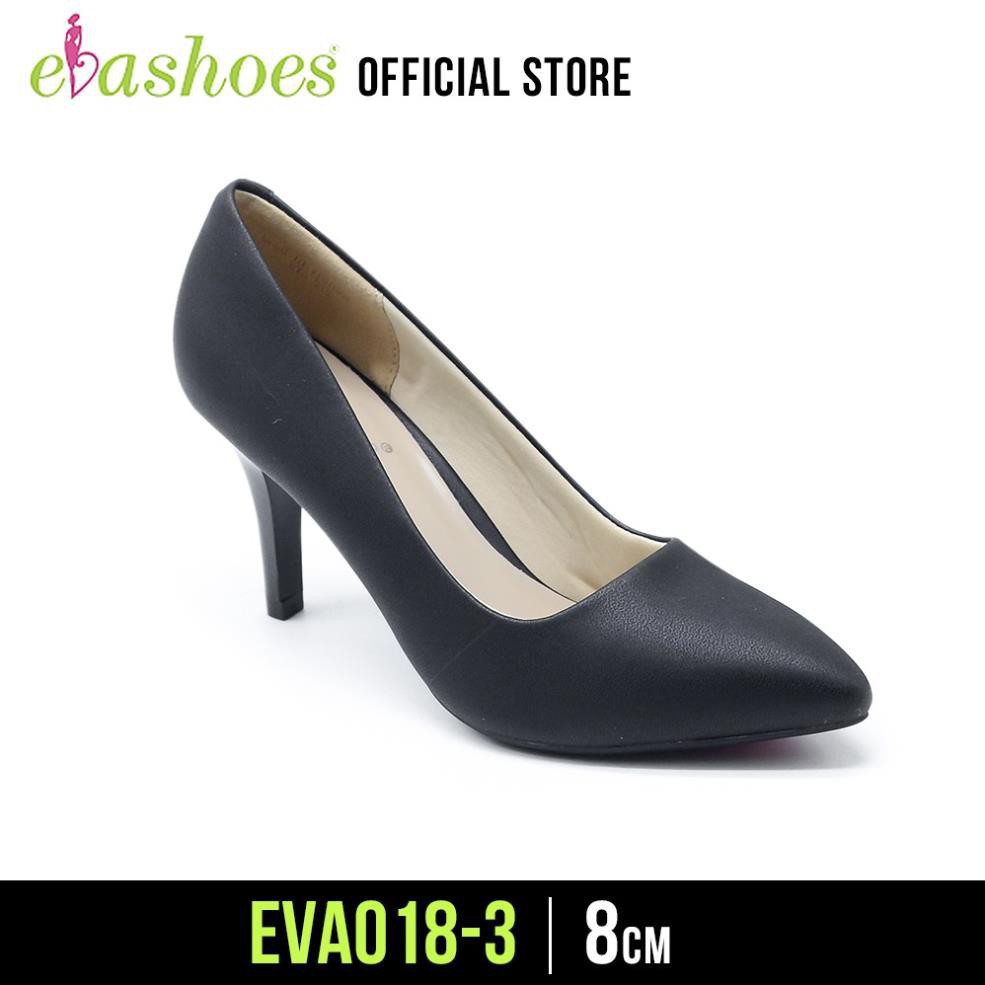 𝐑ẻ Giày Cao Gót Bít Mũi Đế Nhọn Da Tổng Hợp 8cm Evashoes – Eva018-3 SD54 *