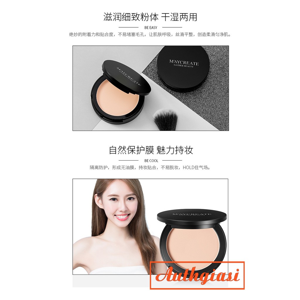 Phấn nén Maycreate phủ Collagen che phủ lỗ chân lông hoàn hảo có sẵn mút tán | BigBuy360 - bigbuy360.vn