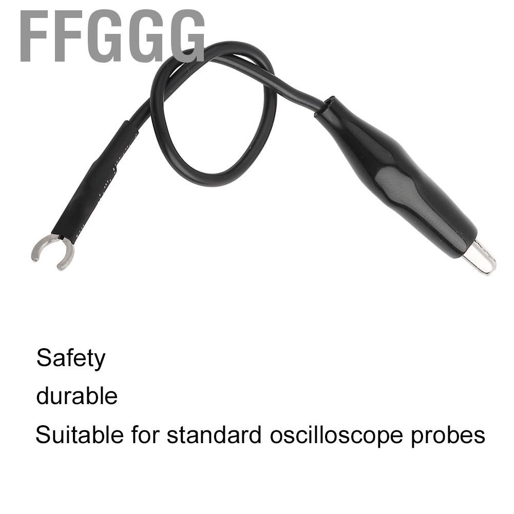 Ffggg 4Pcs Oscilloscope Probe Ground Lead Wire Cable with Clip Accessories